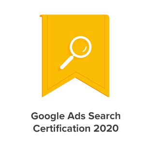 Google Ad Search Certification 2020 of Eight Media