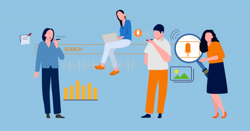 One exciting future for online advertising is the use of voice search