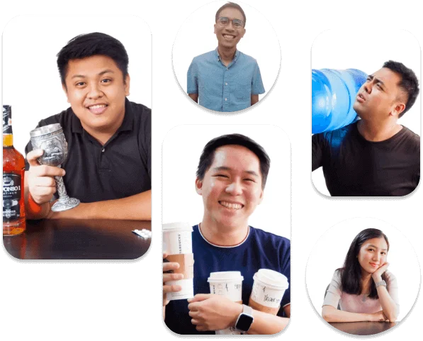 Images of Eight Media's digital marketing team