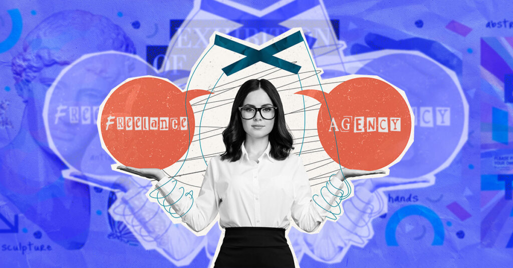 freelance graphic designer vs agency